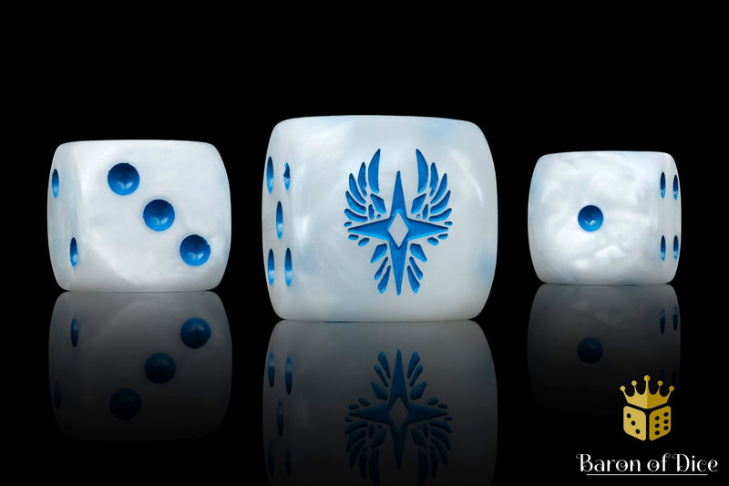 Load image into Gallery viewer, Magical Elves Dice - Ancient White 
