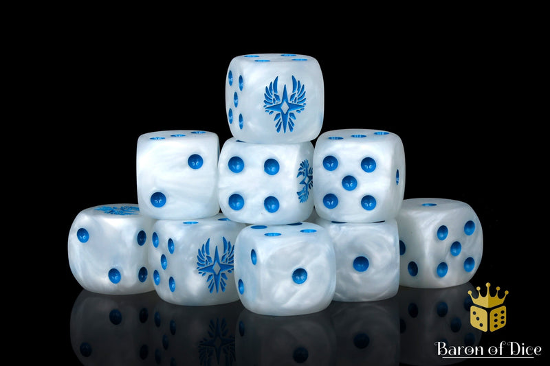 Load image into Gallery viewer, Magical Elves Dice - Ancient White 
