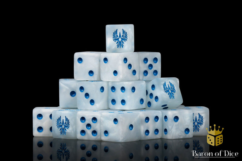 Load image into Gallery viewer, Magical Elves Dice - Ancient White 
