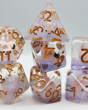 Pink Seal RPG Dice Set 