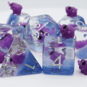 Purple Elephant RPG Dice Set 