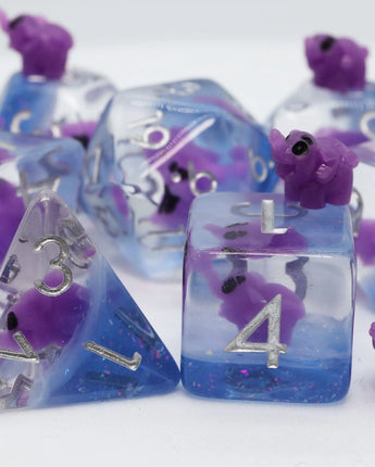 Purple Elephant RPG Dice Set 