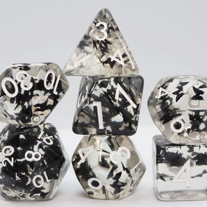 Butterfly Kiss - Black RPG Dice Set 