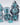 Blue Poison Frog RPG Dice Set 