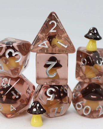 Coffee Mushroom RPG Dice Set 