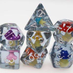 Whimsical Mushrooms RPG Dice Set 