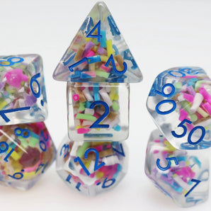 Ice Cream Sprinkles RPG Dice Set 