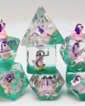 Enchanting Unicorn RPG Dice Set 