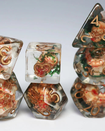Ancient Skull RPG Dice Set 