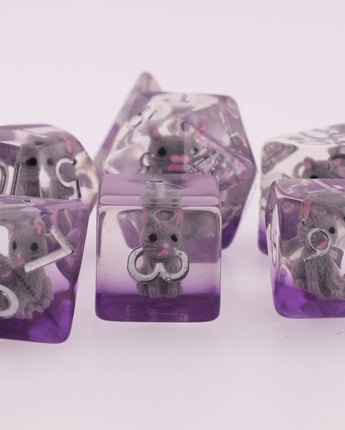 Cozy Cat RPG Dice Set 