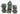 Floral Starburst: Midnight Forest - Metal RPG Dice Set 