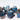 Moonlit Lantern: Midnight Frostfire - Metal RPG Dice Set 