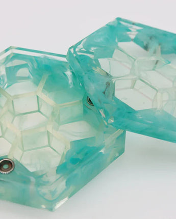 Sharp Edge Resin Dice Vault - Whispering Spirit (Teal) 
