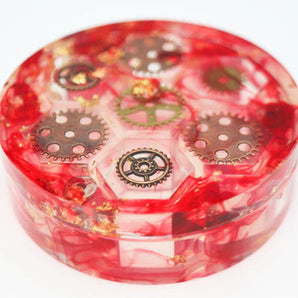 Sharp Edge Resin Dice Vault - Artificer's Cache (red) 