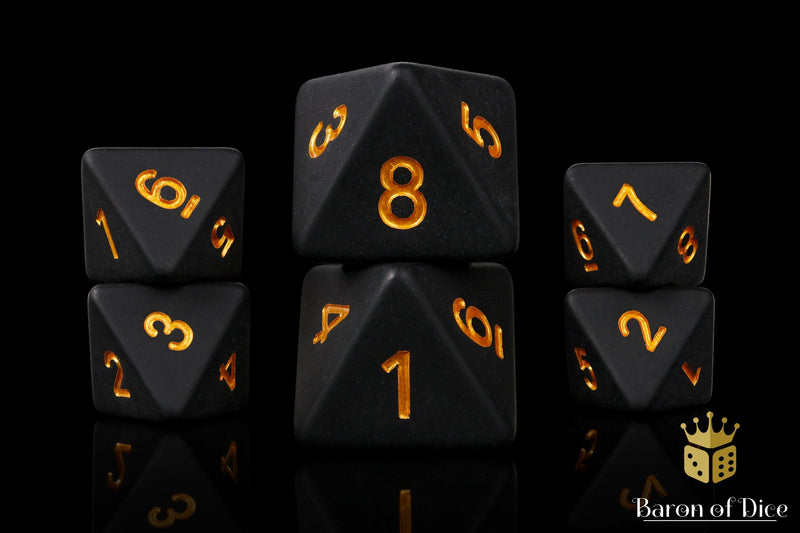 Load image into Gallery viewer, Matte Black D8 Dice
