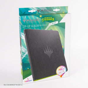Gamegenic Secrets of Strixhaven: Prime Zip-Up Album 18-Pocket - Black/Green 