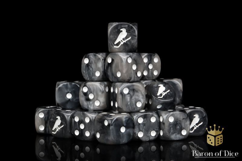 Load image into Gallery viewer, Black Crow Dice
