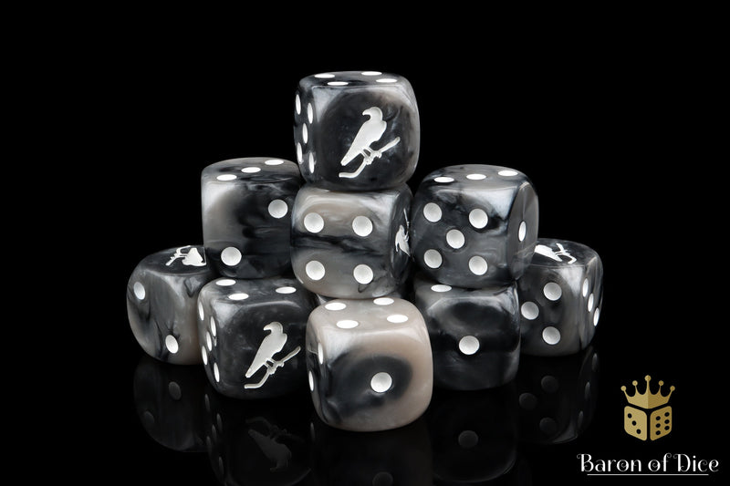 Load image into Gallery viewer, Black Crow Dice
