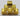 6 piece Metal D6's - Gold 