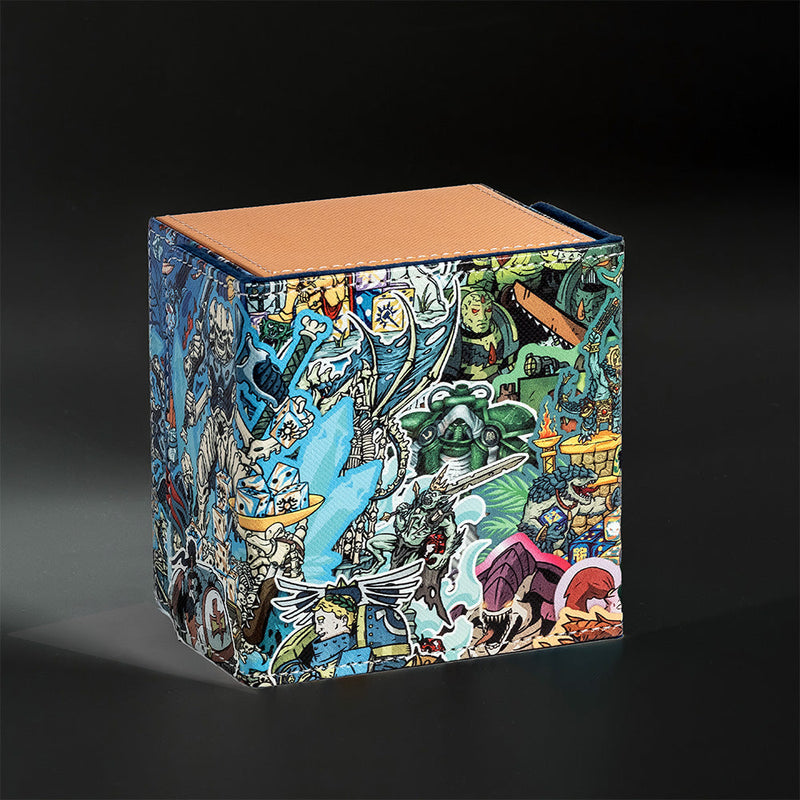 Load image into Gallery viewer, Grimdark Collage - 100+ XL Deck Box 
