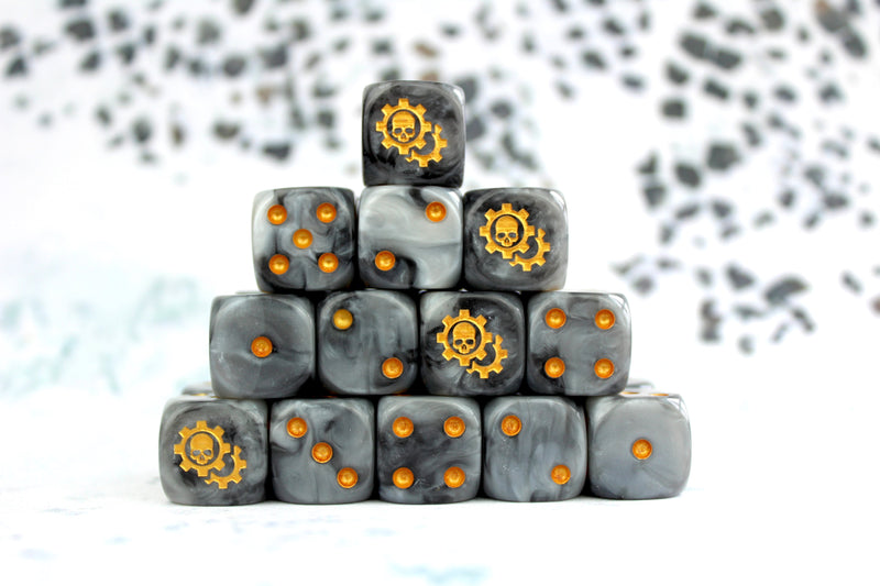 Load image into Gallery viewer, Golden Cog Dice
