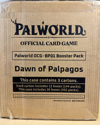 Palworld TCG: Dawn of Palpagos 1st Edition Master Case (36 boxes) 