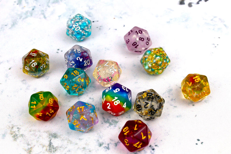 Load image into Gallery viewer, Single D20 - Polyhedral Dice
