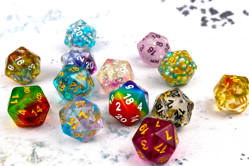 Load image into Gallery viewer, Single D20 - Polyhedral Dice
