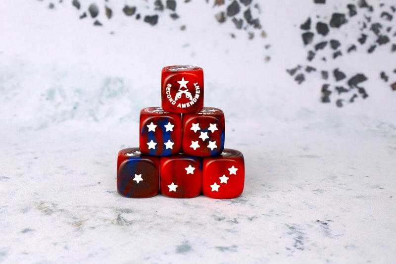 Load image into Gallery viewer, Second Amendment 16mm Dice
