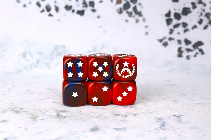 Load image into Gallery viewer, Second Amendment 16mm Dice
