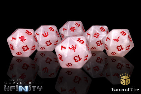 Infinity: PanOceania - Kestrel Colonial Force - Official Dice Set 