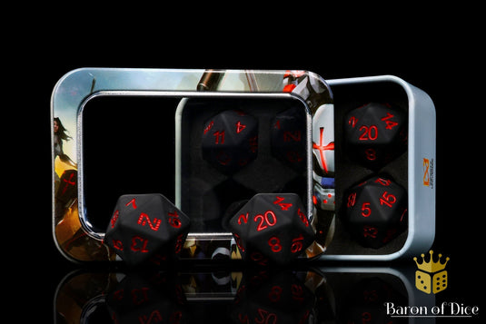 Infinity: N5 Matte w/ Blood Red - Official Dice Set 