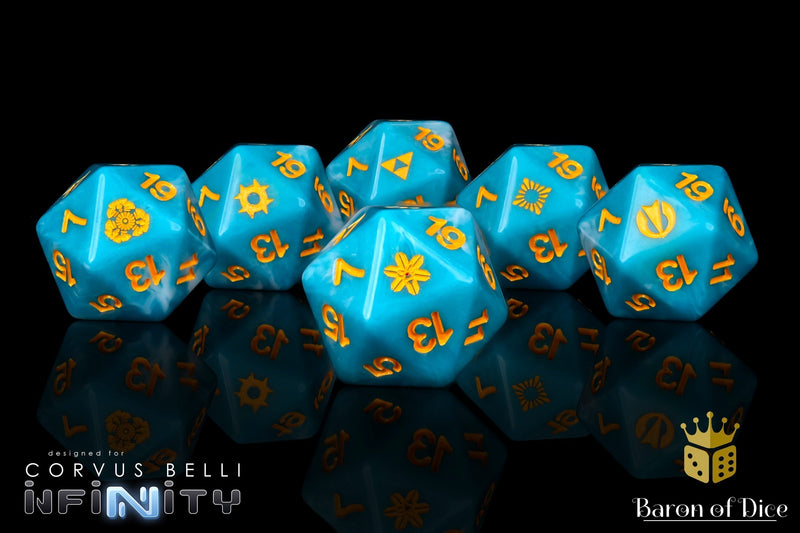 Load image into Gallery viewer, Infinity: JSA - Shindenbutai Sectorial - Official Dice Set 
