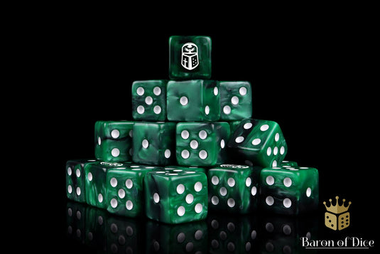 Imperial Helm Dice - Green