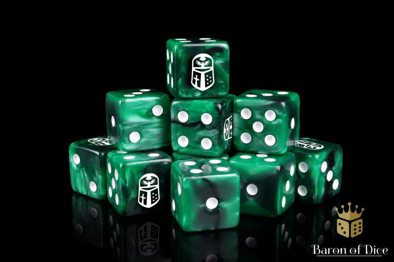 Load image into Gallery viewer, Imperial Helm Dice - Green
