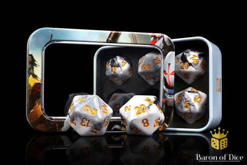 Infinity: N4 Marbled w/ Gold - Official Dice Set 