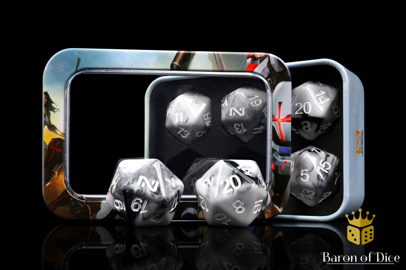 Load image into Gallery viewer, Infinity: N4 Marbled w/ White - Official Dice Set 
