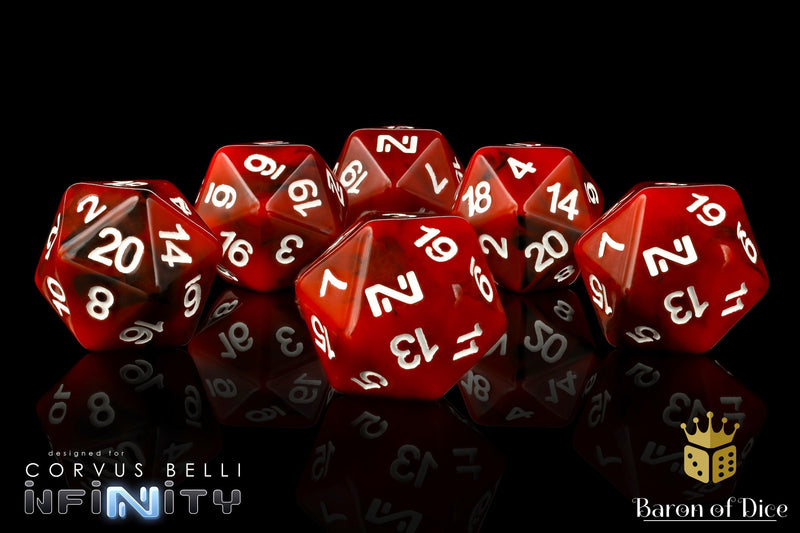 Load image into Gallery viewer, Infinity: N4 Thrice Coalition - Official Dice Set 
