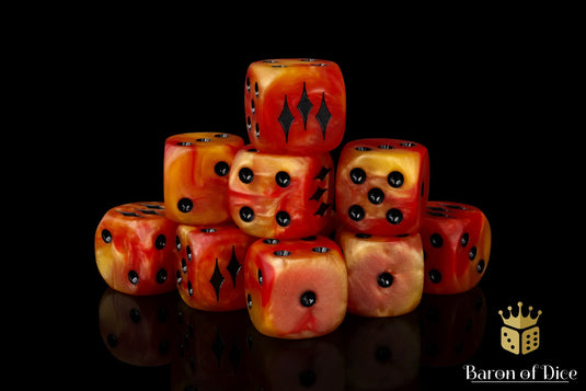 Kings of War: Salamanders - Official Dice Set 