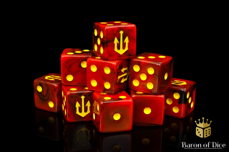 Load image into Gallery viewer, Kings of War: Forces of the Abyss - Official Dice Set
