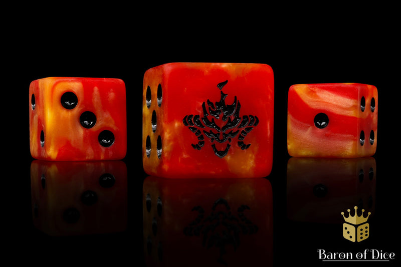 Load image into Gallery viewer, Fire Demon Dice
