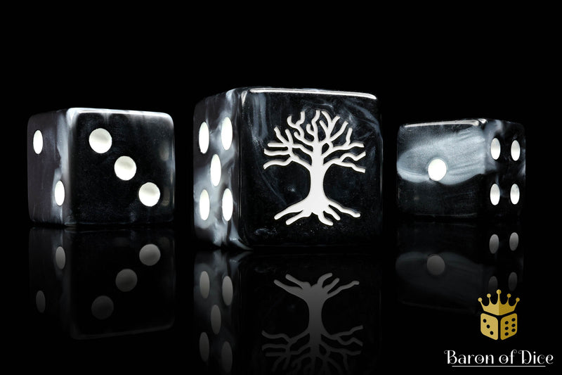 Load image into Gallery viewer, White Tree Dice
