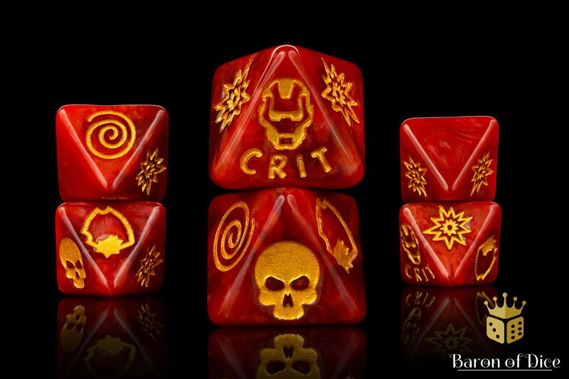 Load image into Gallery viewer, Armored Suit Dice - D8 Set
