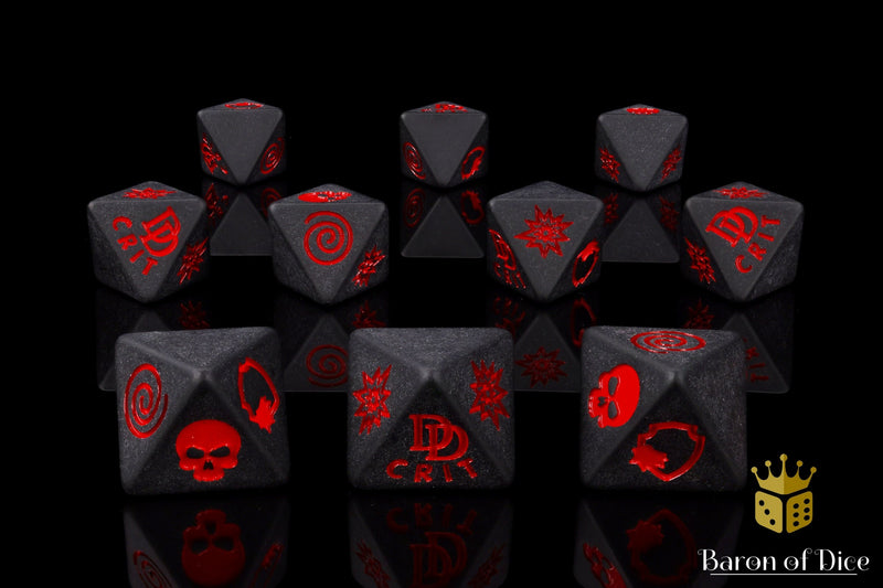 Load image into Gallery viewer, Hells Kitchen D8 Dice Set
