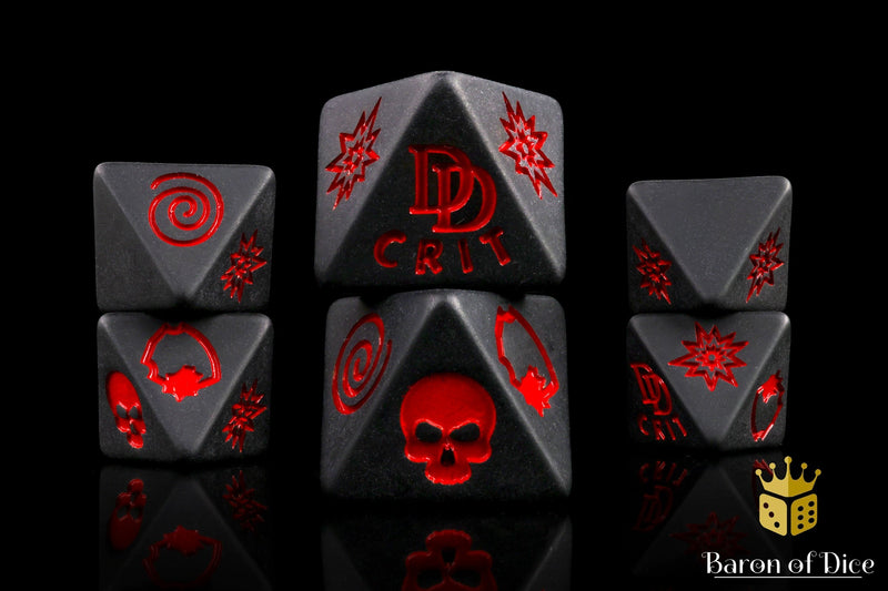 Load image into Gallery viewer, Hells Kitchen D8 Dice Set
