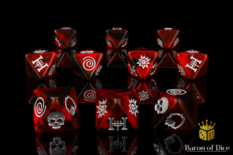 Load image into Gallery viewer, Child Of Hell D8 Dice Set
