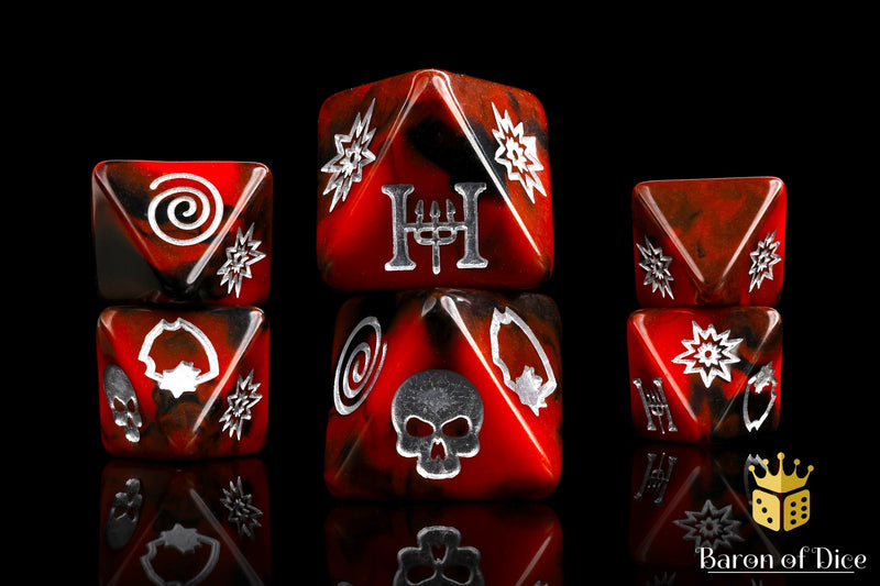 Load image into Gallery viewer, Child Of Hell D8 Dice Set
