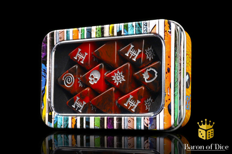 Load image into Gallery viewer, Child Of Hell D8 Dice Set
