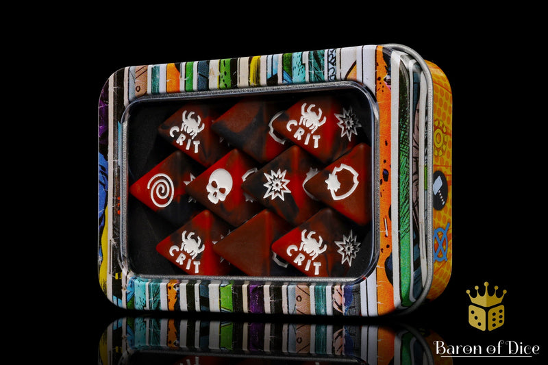 Load image into Gallery viewer, Electric Spider D8 Dice Set
