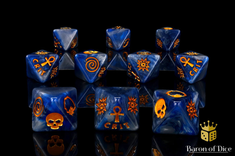 Load image into Gallery viewer, Judgement Day D8 Dice Set
